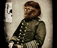 Monkey in the service, part of the civil war series The Great Battle.
